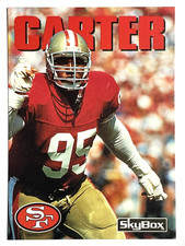 MICHAEL CARTER San Francisco 49ers 1992 SkyBox Football Card #221