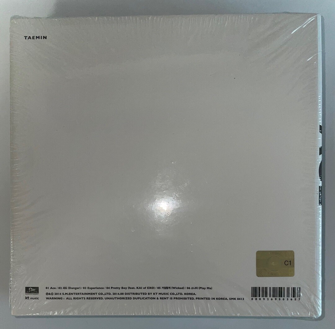 SHINee TAEMIN [ACE] NEW ALBUM SEALED KOREA VER RARE // WHITE VER