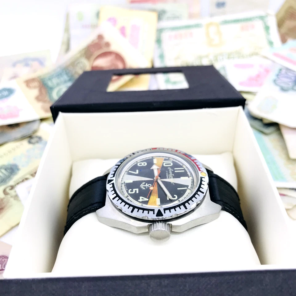 ⚓️ Sala de radio albatros original Vostok Amphibia 2409 Wostok URSS soviética 🛠 Foto 3 de 4