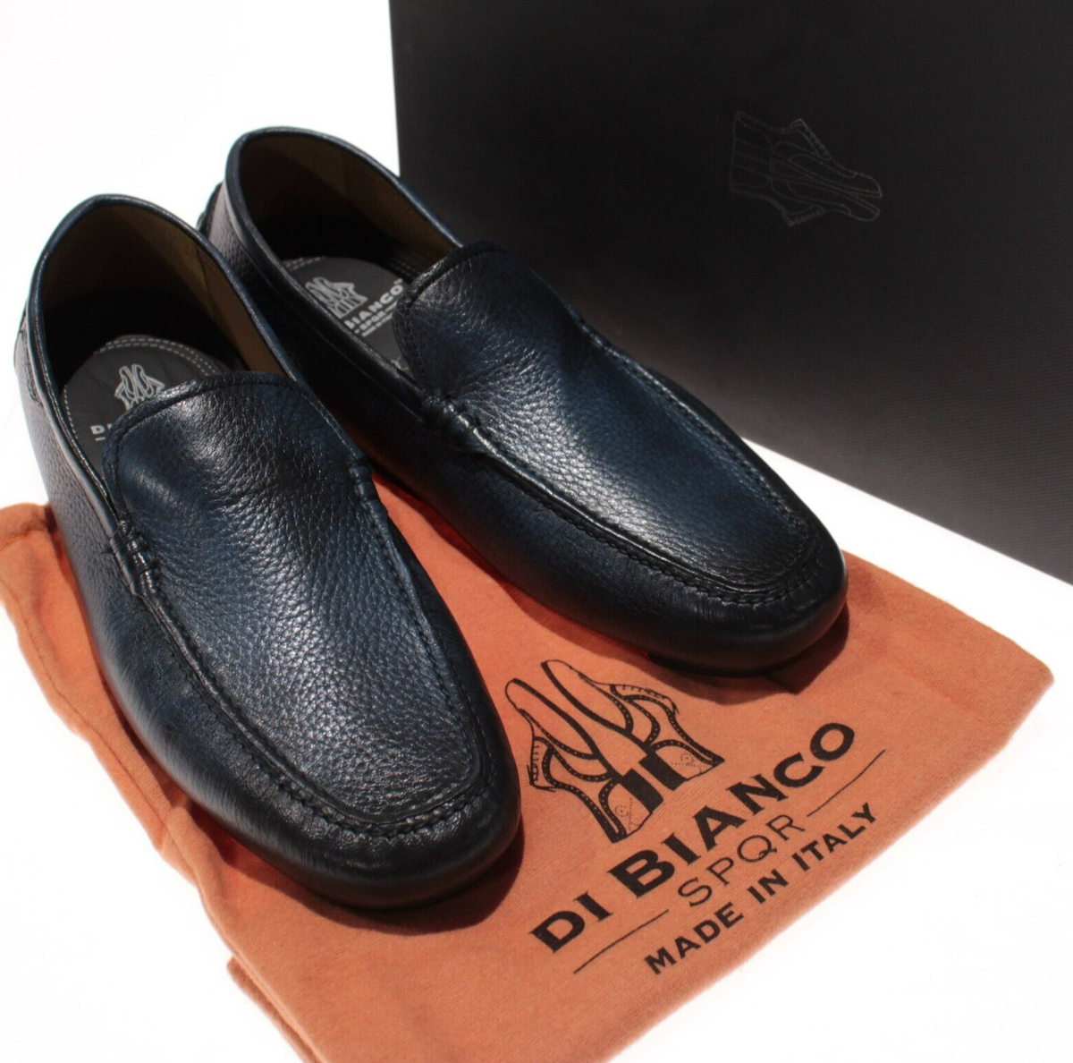 Di Bianco NWB Gallipoli Loafers Size 10.5 US In Gray Deer 