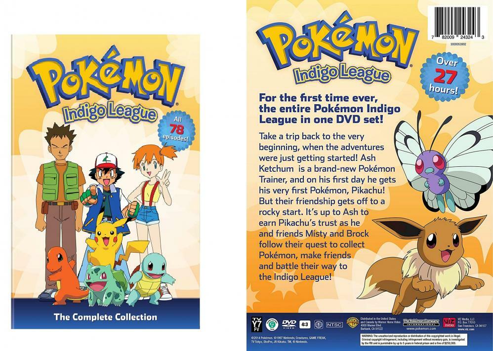 Pokemon:S1 Indigo League: CC: (DVD) 782009243243