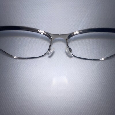 Taylor Eyes: SHERYL 53/16 135 blue silver womens eyeglass  display picture 3