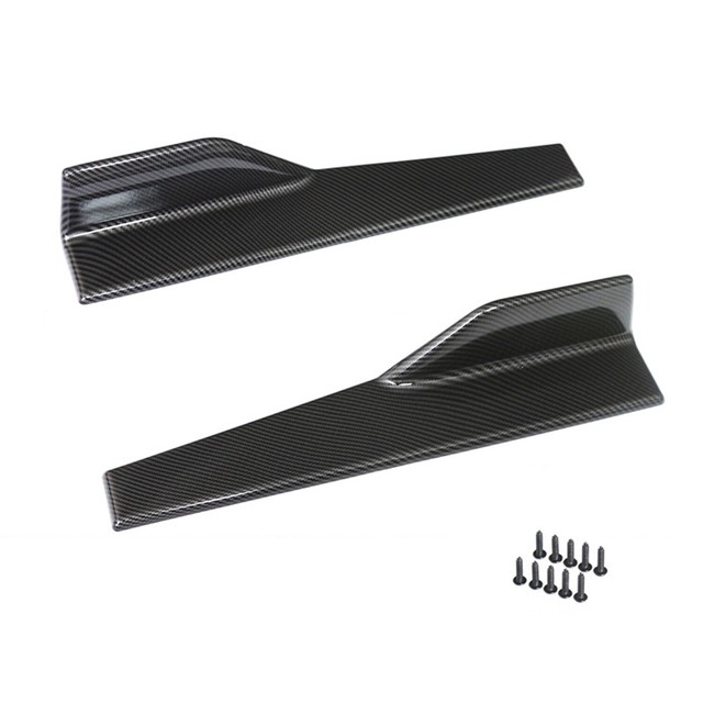 Smart Car Side Skirt 45 Cm 3d Carbon Fiber Shovel Rocker Splitters