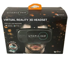 ReTrak UTOPIA 360 VIRTUAL REALITY 3D HEADSET + BLUETOOTH CONTROLLER
