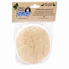 Cleo's Travel Size Natural Loofah Bath Sponge | Shower Loofa | Body Scrubber 