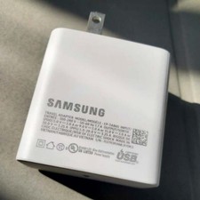 Genuine Samsung 20V 3.25A 65W EP-TA865 Travel Adapter US Plug -No Cable