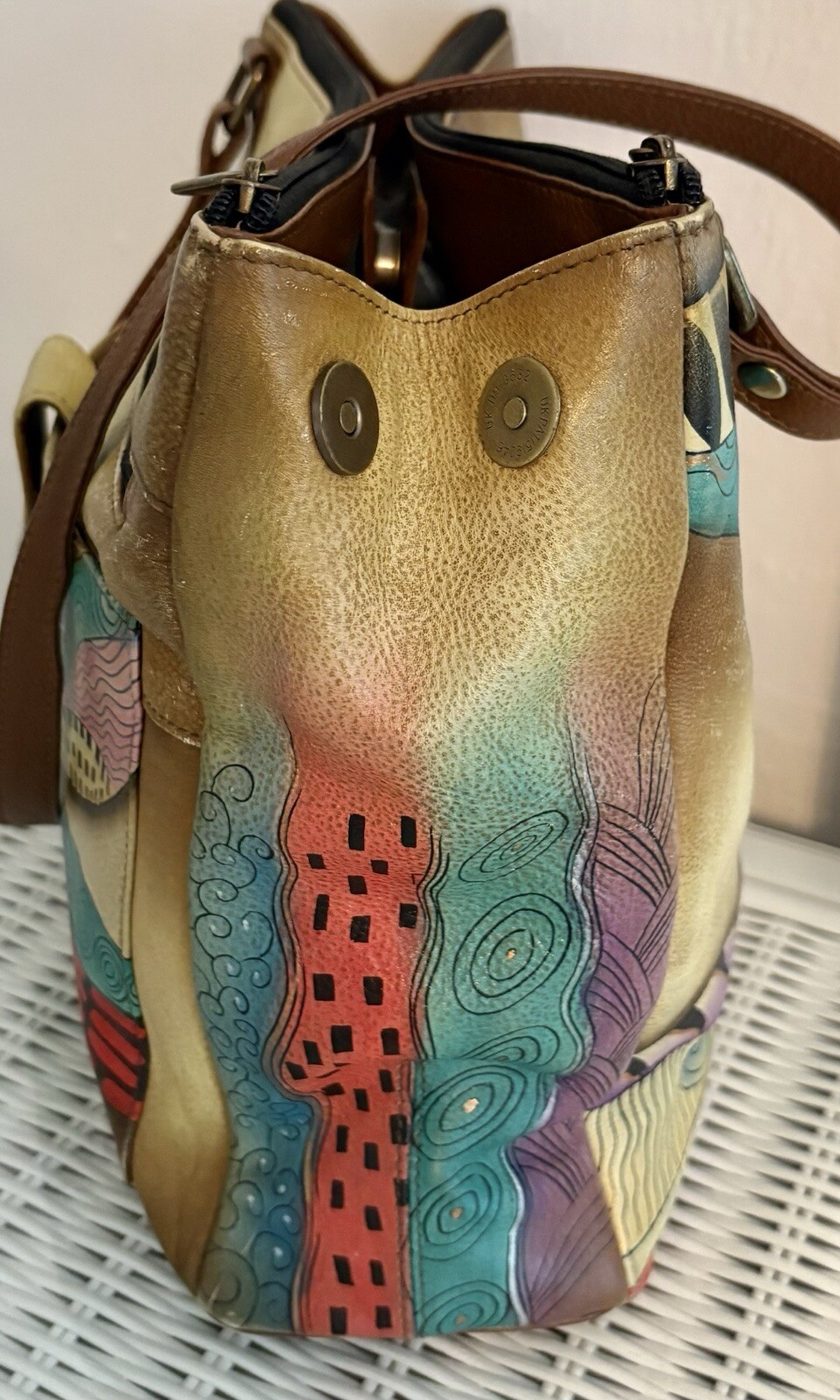 ANNA Anuschka Dragonflies Single Strap Shoulder B… - image 8