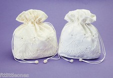 GIRLS WHITE  IVORY DOLLY BAG HOLY COMMUNION FLOWER GIRL BRIDESMAIDS WEDDING BAG