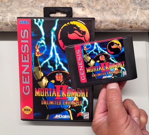 Mortal Kombat 2: "Unlimited Enhanced Edition" for Sega Genesis with case
