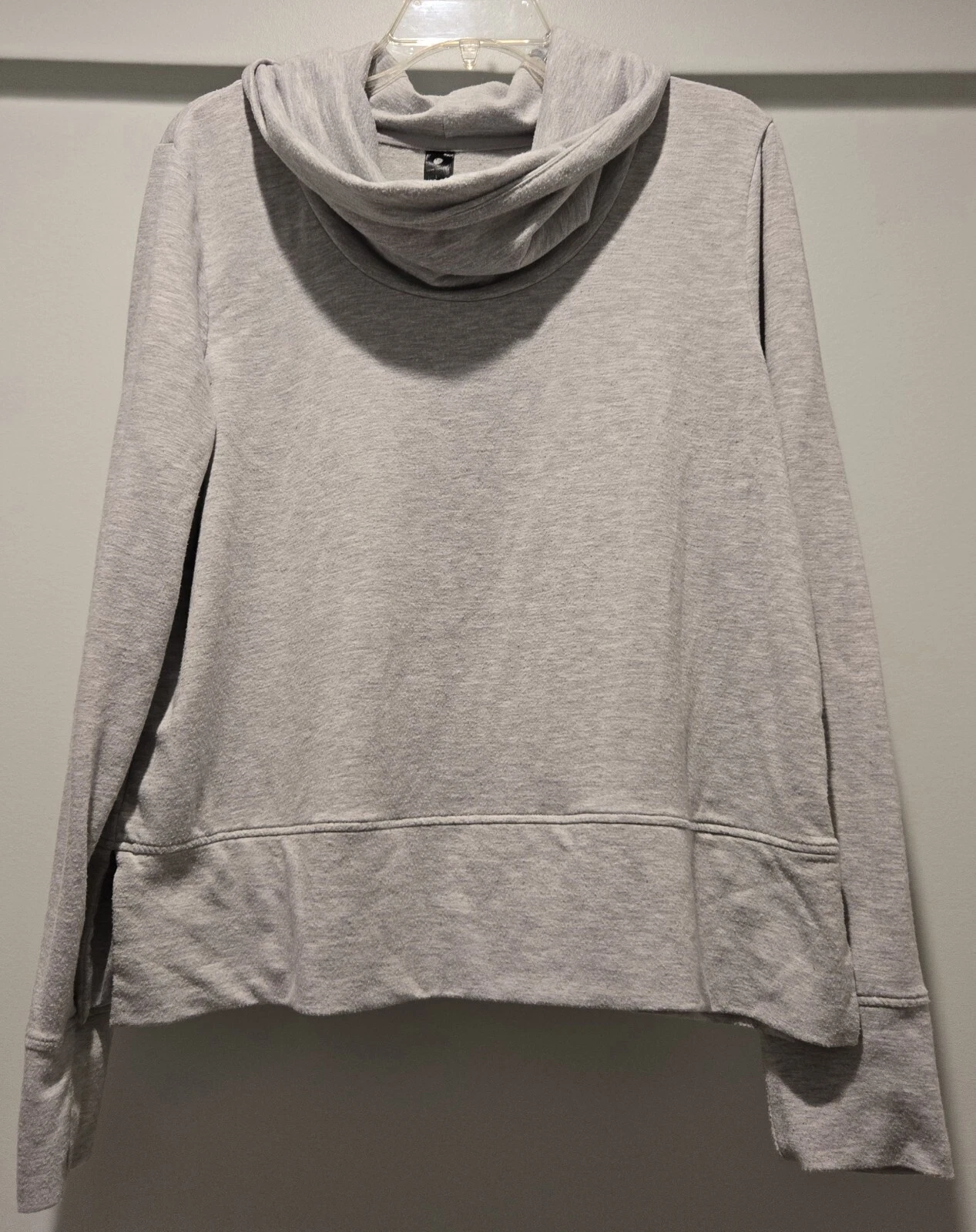 yogalicious cowl neck long sleeve sweatshirt