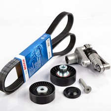 BOSCH 6PK1540 Keilrippenriemen-Satz + Spanner für BMW 5er E60 E61 7er E67 Klima