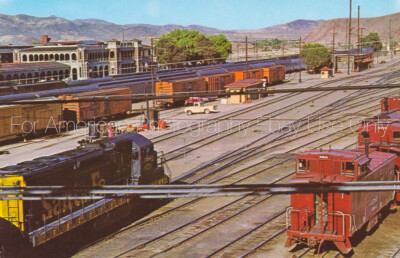Santa Fe Railway Depot Lok Wartungs-/Reparaturanlage Barstow ca 7 x 11