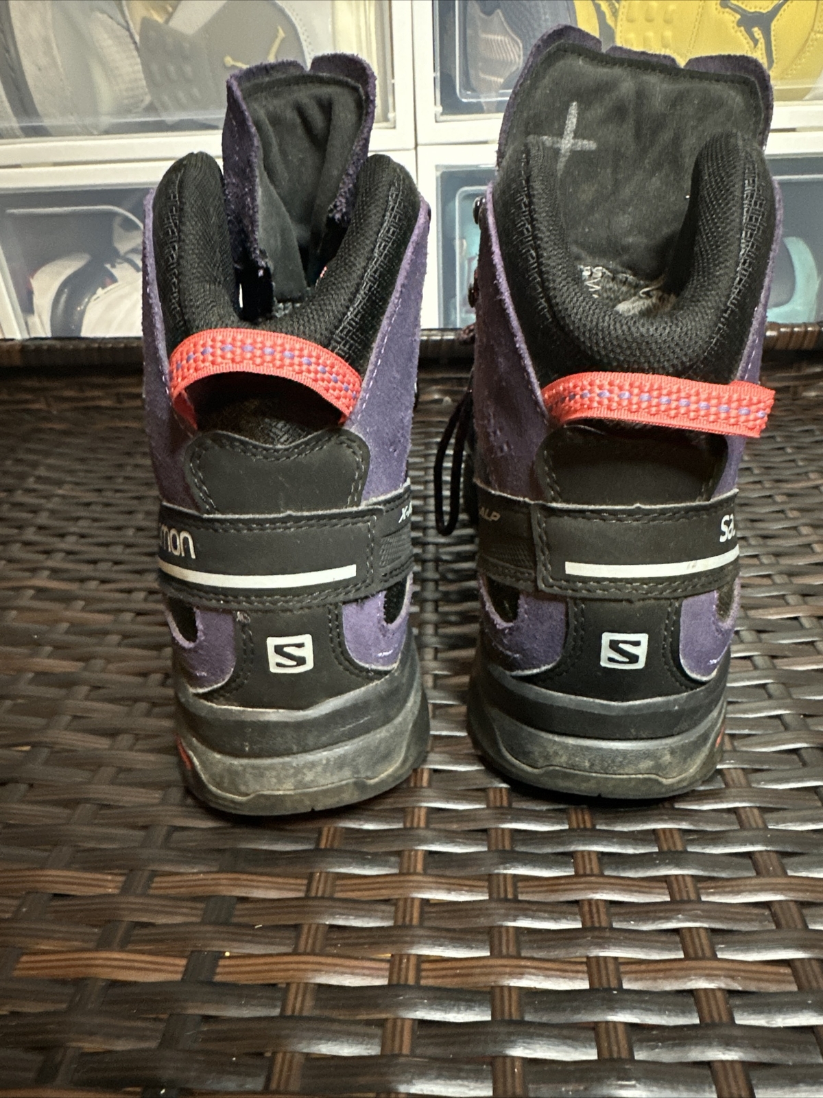 Salomon X Ultra stivali da trekking da donna contagrip taglia 7 5 viola arancione e blu navy