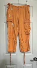 Da Nang Silk Y2K Women s Cargo Pants Size M