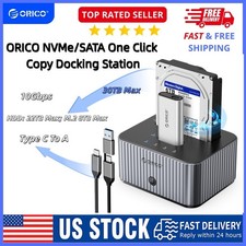 ORICO M.2 Hard Drive Docking Station 10Gbps for NVMe/SATA to Docking Station New