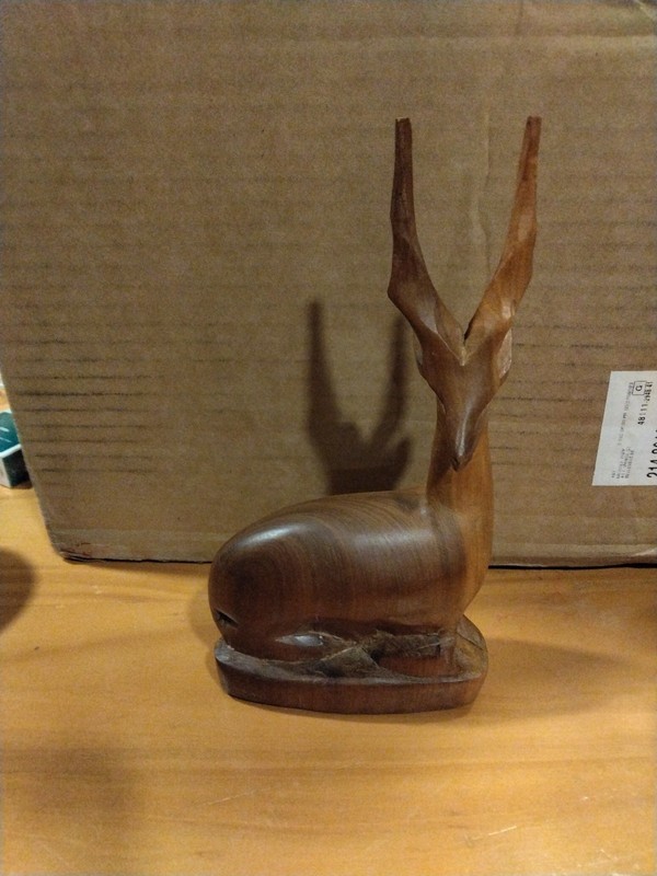 Handcarved Gazelle Vitage