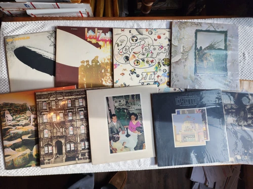 Led Zeppelin's original vinyl collection, nine albums collector owned, pristine