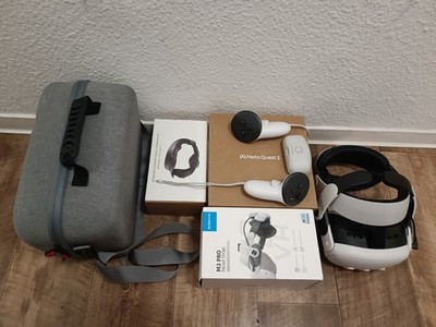 Meta Quest 3 + BOBOVR mit Akku + Tasche   wie neu! 120hz