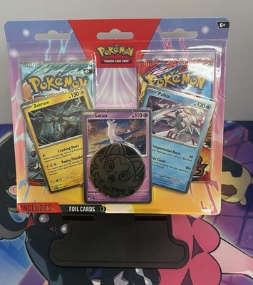 POKEMON Enhanced 2 Pack Blister Pack w/Latios, Zekrom & Palkia Journey Destined
