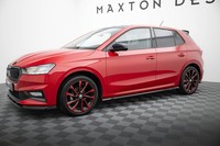 Seitenschweller Ansatz FüR Skoda Fabia Mk4 Schwarz Hochglanz Schweller Ansatz