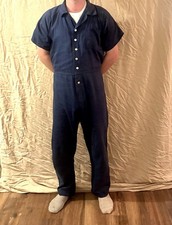 Authentic inmate prison uniform blue jumpsuit. Size large, new