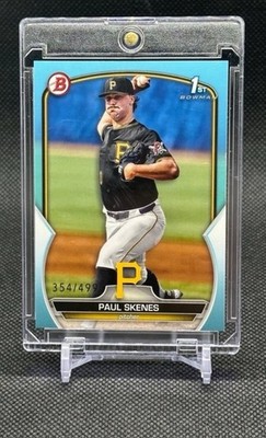 Topps 2024 Bowman Paul Skenes 1st Bowman Pirates BP-1 #354/499