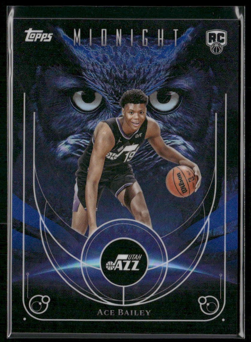 2025-26 Topps Midnight #NO-20 Ace Bailey Night Owls Utah Jazz