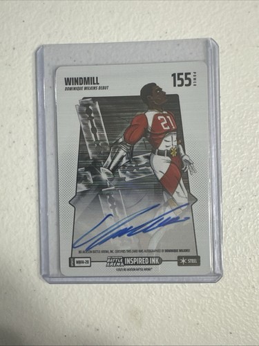 Bo Jackson Battle Arena Metallic Foil Auto Windmill Dominique Wilkins MBFA-20