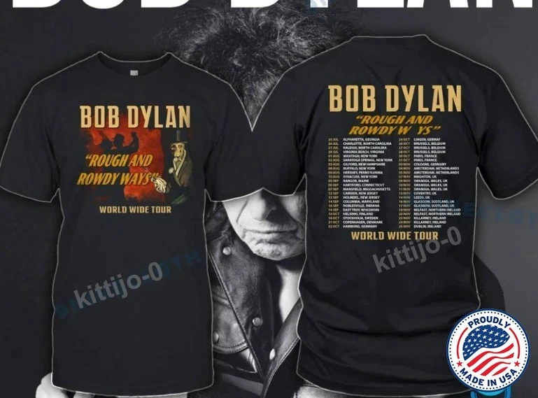 Bob Dylan Rough And Rowdy Ways 2025 Tour T-Shirt