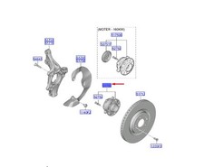 Hyundai Ioniq 5 NE Hub Front Wheel 51730gi100 Nouveau authentique