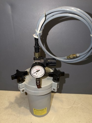 #ad EFD 615DT 1 Liter Cast Aluminum Fluid Pressure Reservoir Tank w Regulator $299.99