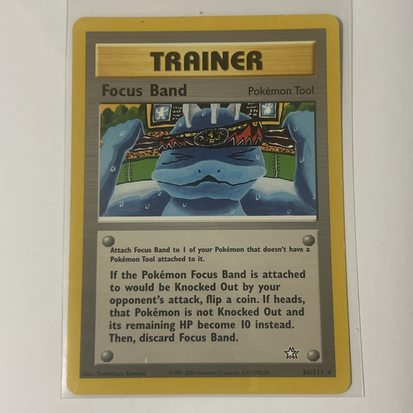 Pokemon Card - Focus Band Neo Genesis 86/111 Rare