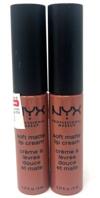 (2) NYX Soft Matte Lip Cream Sealed 0.27 fl oz Each SMLC19 - Cannes