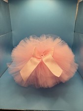 Pink Tutu Skirt Toddler Girls OSFM Fluffy Tulle Costume Dance Dress Up Bow
