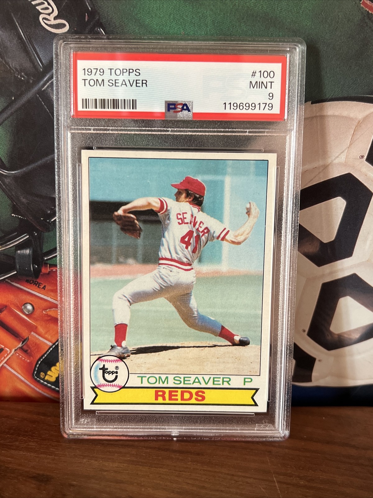 1979 Topps baseball card #100 Tom Seaver PSA 9 Sharp Just Graded! Minty