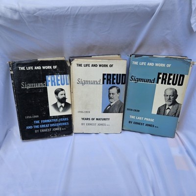 The Life and Work of Sigmund Freud Three Volumes 1st Edition 1950s