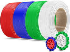 PLA 2.0 3D Printer Filament Refill 1.75mm, 4 Packs, 4KG