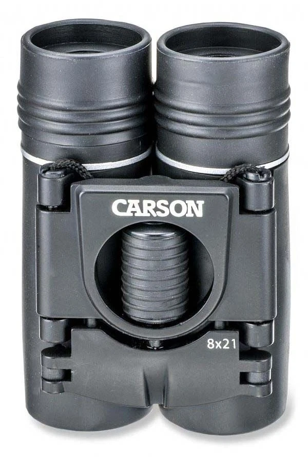 Carson Kinglet 8x21mm Binoculars, 9mm, Multicoated, Matte, Black, KB-821 - Image 2 of 4