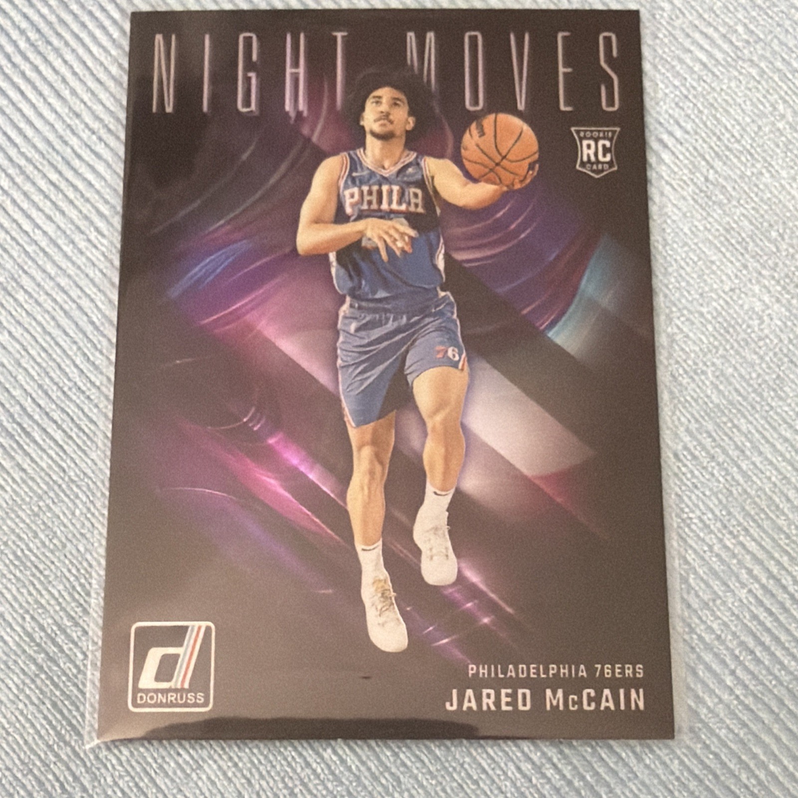2024-25 Panini Donruss Night Moves Jared McCain #29 RC Case Hit SSP Rookie