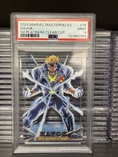 Marvel Masterpieces 92 Platinum Clear Cut PSA 9 Havok #35 Joe Jusko