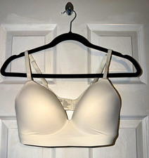 Soma Embrace Wireless T-Shirt Bra 38B Solid Ivory Adjustable Straps