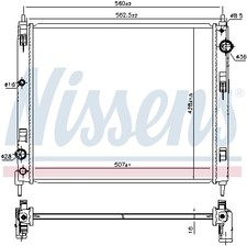 Fits Nissan Pulsar Radiator (1.5 Diesel Models) 2015-