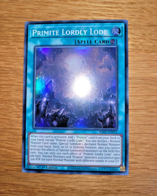 Primite Lordly Lode Super Rare RA05-EN074 English Yugioh 1st Edition