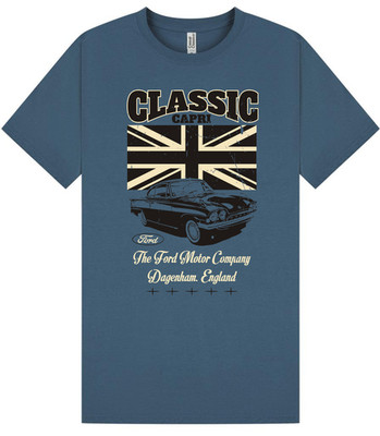 Klassisches Capri T-Shirt Vinatge Style Design, Oldtimer Größe S - 5XL