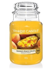 Image of Yankee Candle 623g Mango Peach Salsa Large Jar Candle Scented Great For Gift