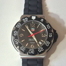 TAG Heuer Formula 1 WAC 1110 Quartz 41mm 200m Black Dial Rubber Strap Box