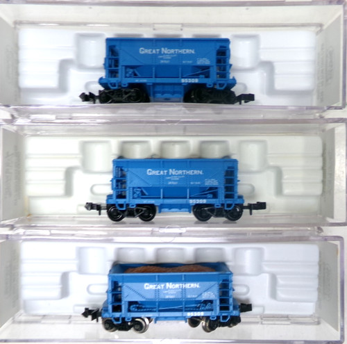 (3) Coches de mineral Atlas Great Northern escala N en cajas originales (lote 0114) | Condition: Used
