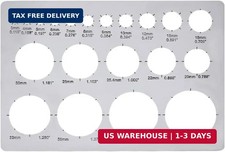 1 piece metal stencil metal circle stencil for drawing coloring stencils viev