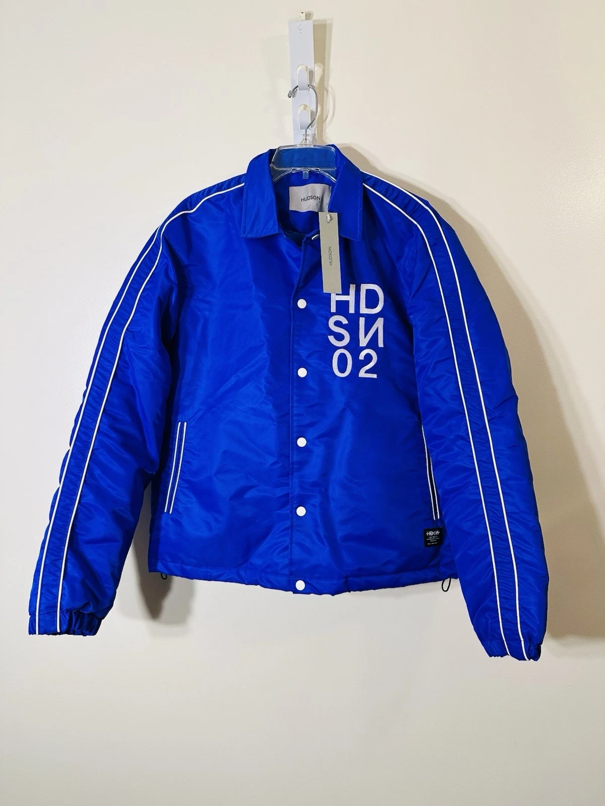 Hudson insulated padded coach HM-100 jacket HDSN02 blue NWT sz M $268.00