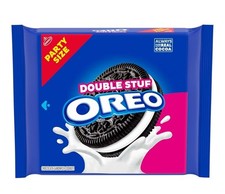 OREO Double Stuf Chocolate Sandwich Cookies, Party Size, 24.95 oz package,